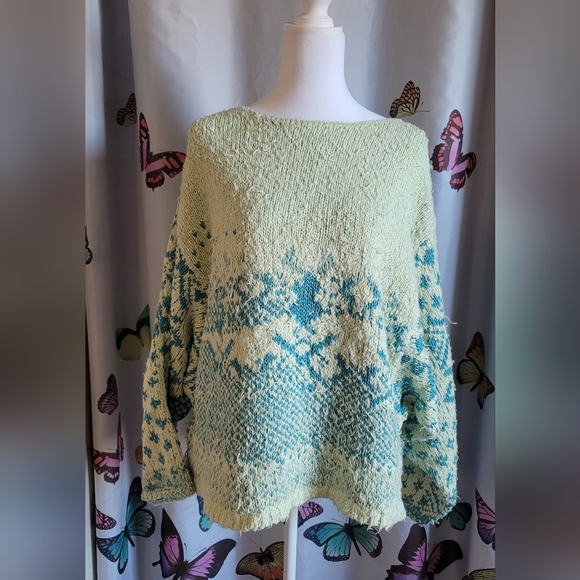 Free People Midnight Beach Oversized Pullover Sugar Mountain Combo Sweater - Picture 3 of 12